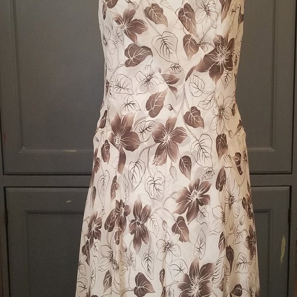 Ann Taylor Loft Floral Garden Party Dress Size 10 - Picture 3 of 11